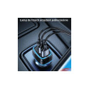 USAMS Car Charger 2xUSB + 1xUSB-C C24 80W (head only) Fast Charge black CC126TC01 (US-CC126)
