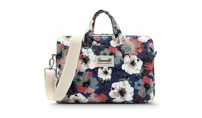 CANVASLIFE sinine camellia sülearvuti kott 13-14
