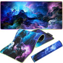 Goodbuy Cosmic Waves XXL RGB mängurihiirematt | 900 x 400 | 7 režiimi