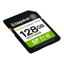 Kingston Select Plus 128 GB SD mälukaart klass 10, UHS-I, U1/U3, videoklass 10/30