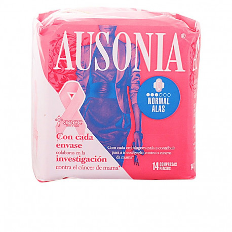 AUSONIA normal compresas con alas 14 u