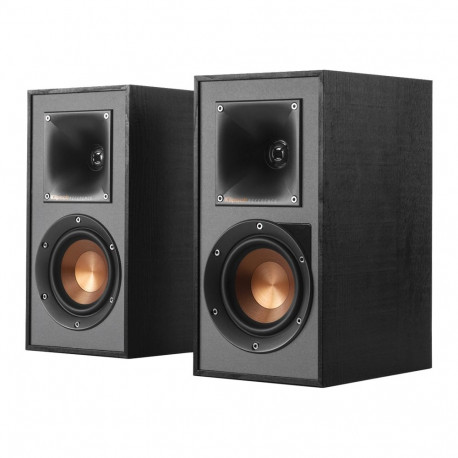 Klipsch Reference R-41PM Powered Bookshelf Speakers, Black, Pair