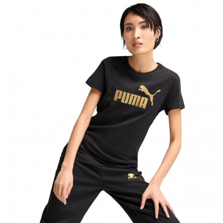 Koszulka damska Puma Ess Metallic No.1 Logo czarna 631536 51 M