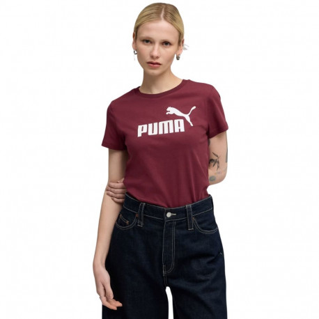 Koszulka damska Puma Ess No.1 Logo Tee (s) burgundowa 682371 96 S