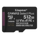 KINGSTON 512GB micSDXC Canvas Select Plus Gen3 150R A1 Single Pack w/o ADP