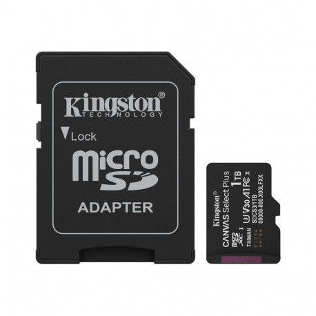 KINGSTON 1TB microSDXC Canvas Select Plus Gen3 150MB/s A1 kaart + adapter