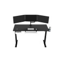 Electric desk frame LOCTEK 3-telescopic 2-motor black