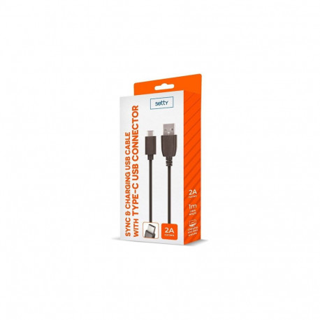 Setty USB cable 1m 2A micro USB black R
