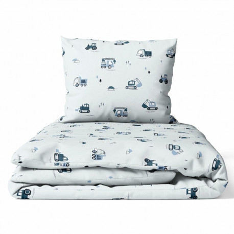 Ankras 2pcs bedding set 35/100 40/60 excavator blue