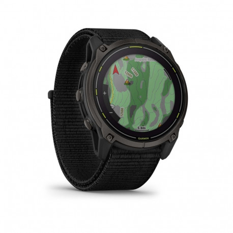 Garmin Enduro 3 51 mm, Solar, Sapphire Carbon Gray DLC Titanium with Black UltraFit Nylon Strap Blac