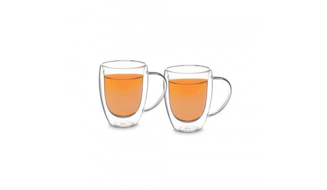 CUP COFFE HIGH BOROSILI DOUBLE WALL 2PCS
