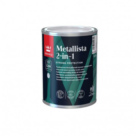 PAINT METALLISTA 2IN1 C WHITE 0.9L