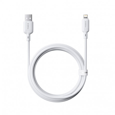 Baseus Silky Series Charging Cable USB to iP 2.4A 2m White