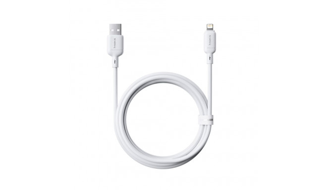Baseus Silky Series Ladekabel USB auf iP 2.4A 2m Weiß