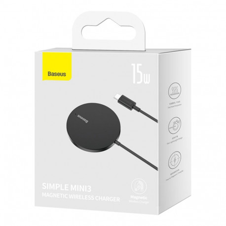 Baseus Simple Mini3 Wireless Charger 15W Black