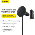 Baseus CW01 laadimisalus juhtmevaba laadimine 15W + Type-C 25W