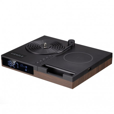 KIENZLE Alarm Clock w.Bluetooth Speaker and Wireless Charger