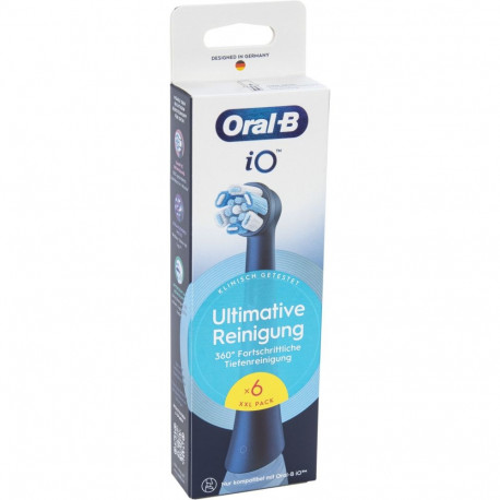 Oral-B iO hambaharja otsikud ultimate cleaning must 6 tk