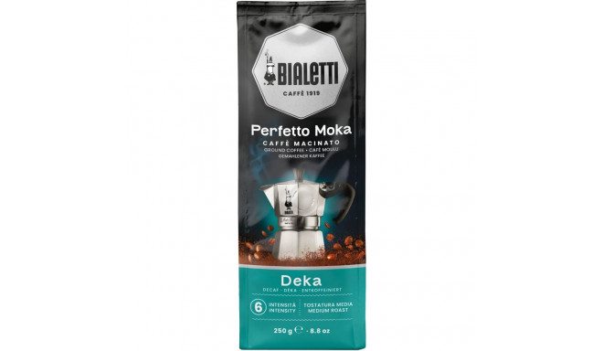 Bialetti Perfetto Moka Deka kofeiinivaba jahvatatud kohv 250g