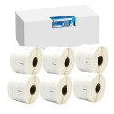 6x G&G Etiketten 32mm x 57mm sw- komp. m. Dymo 11354/ s0722540