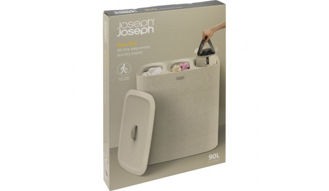 Joseph Joseph Tota Trio 90L ecru pesukorv pesu sorteerimiseks