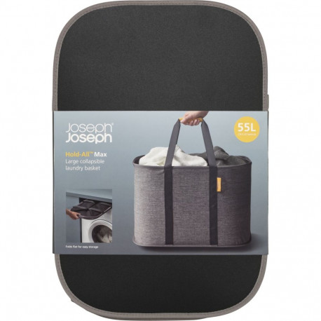 Joseph Joseph Hold-All Max Grey Collapsible 55L Laundry Basket
