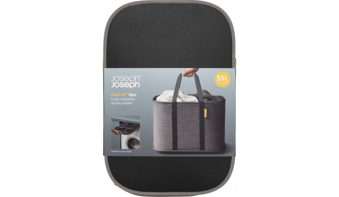 Joseph Joseph Hold-All Max Grey Collapsible 55L Laundry Basket