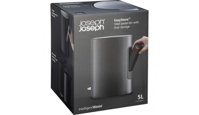 Joseph Joseph EasyStore 5L matt must pedaaliga prügikast