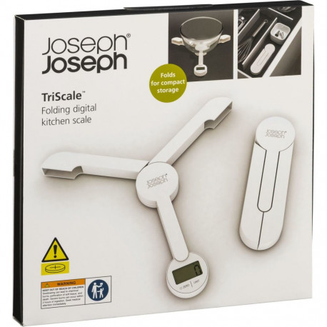 Joseph Joseph TriScale Digital White Kitchen Scales