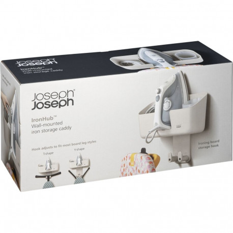 Joseph Joseph IronHub seinale paigaldatav ecru triikraua hoiukorv