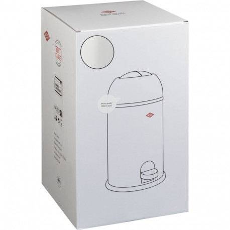 WESCO Kickmaster Junior matt valge prügikast