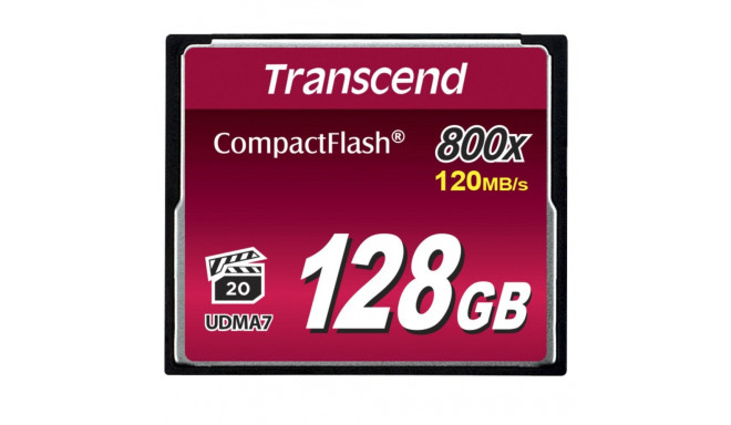 Transcend Compact Flash 128GB 800x mälukaart