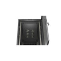 RACK CABINET 19" FREE-STANDING 22U/600X1200 (FLAT PACK) WITH MESH DOOR BLACK LANBERG