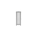 RACK CABINET 19" FREE-STANDING 47U/800X1000 (FLAT PACK) WITH MESH DOOR LCD GREY LANBERG V2