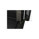 RACK CABINET 19" FREE-STANDING 22U/600X1000 (FLAT PACK) WITH GLASS DOOR BLACK LANBERG