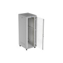 RACK CABINET 19" FREE-STANDING 47U/800X1000 (FLAT PACK) WITH GLASS DOOR LCD GREY LANBERG V2