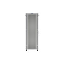 RACK CABINET 19" FREE-STANDING 47U/800X1000 (FLAT PACK) WITH GLASS DOOR LCD GREY LANBERG V2