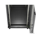 RACK CABINET 19" FREE-STANDING 22U/600X1000 (FLAT PACK) WITH GLASS DOOR BLACK LANBERG