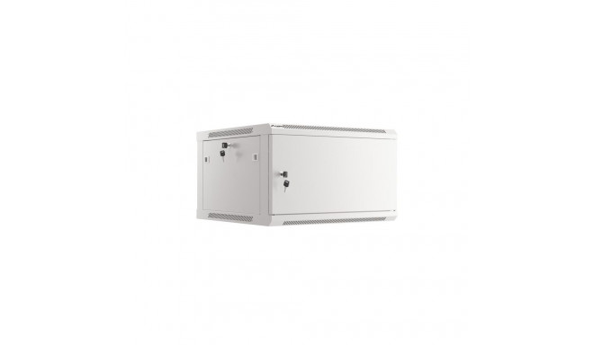 RACK CABINET 19" WALL-MOUNT 6U/600X600 (FLAT PACK) WITH METAL DOOR GREY LANBERG