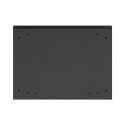 RACK CABINET 19" WALL-MOUNT 9U/600X450 FOR SELF-ASSEMBLY WITH METAL DOOR  BLACK LANBERG (FLAT PACK)