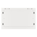 RACK CABINET 19" WALL-MOUNT 6U/600X600 (FLAT PACK) WITH GLASS DOOR GREY LANBERG V2