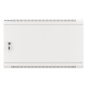 RACK CABINET 19" WALL-MOUNT 6U/600X600 FOR SELF-ASSEMBLY WITH METAL DOOR GREY LANBERG (FLAT PACK)