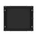 RACK CABINET 19" WALL-MOUNT 9U/600X600 FOR SELF-ASSEMBLY WITH METAL DOOR BLACK LANBERG (FLAT PACK)