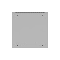 RACK CABINET 19" WALL-MOUNT 9U/600X600 FOR SELF-ASSEMBLY WITH METAL DOOR GREY LANBERG (FLAT PACK)