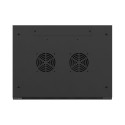 RACK CABINET 19" WALL-MOUNT 12U/600X450 FOR SELF-ASSEMBLY WITH METAL DOOR BLACK LANBERG (FLAT PACK)