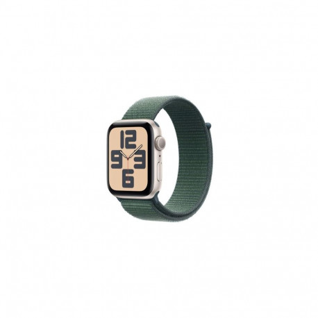 Apple Watch SE (2024) GPS 44mm Starlight Alu Case, Lake Green Sport Loop EU MXEW3