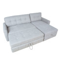 Corner sofa bed WAIOLA grey