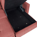 Corner sofa bed WAIOLA pink