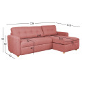 Corner sofa bed WAIOLA pink