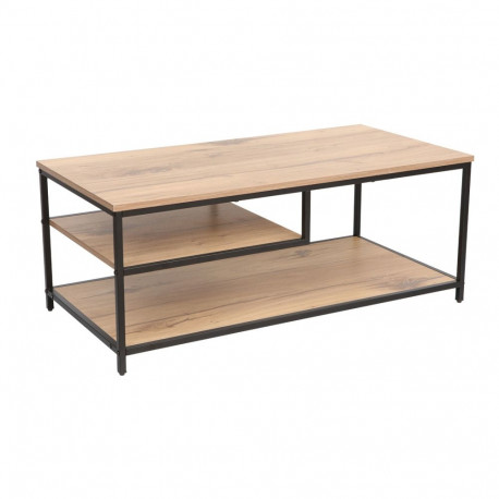 Diivanilaud DIMITRA 100x50xH40cm, rustik/must